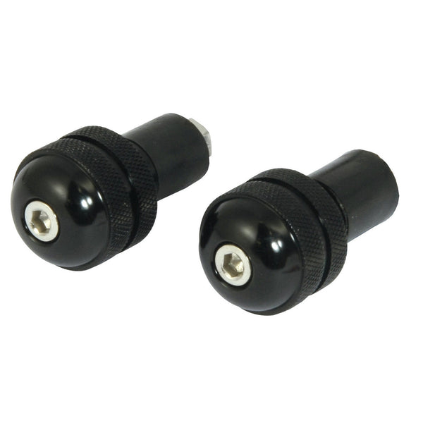 Bike It Black 13mm Round Bar End Weights