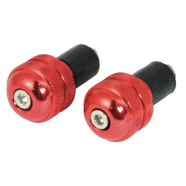 Bike It Red 13mm Round Bar End Weights