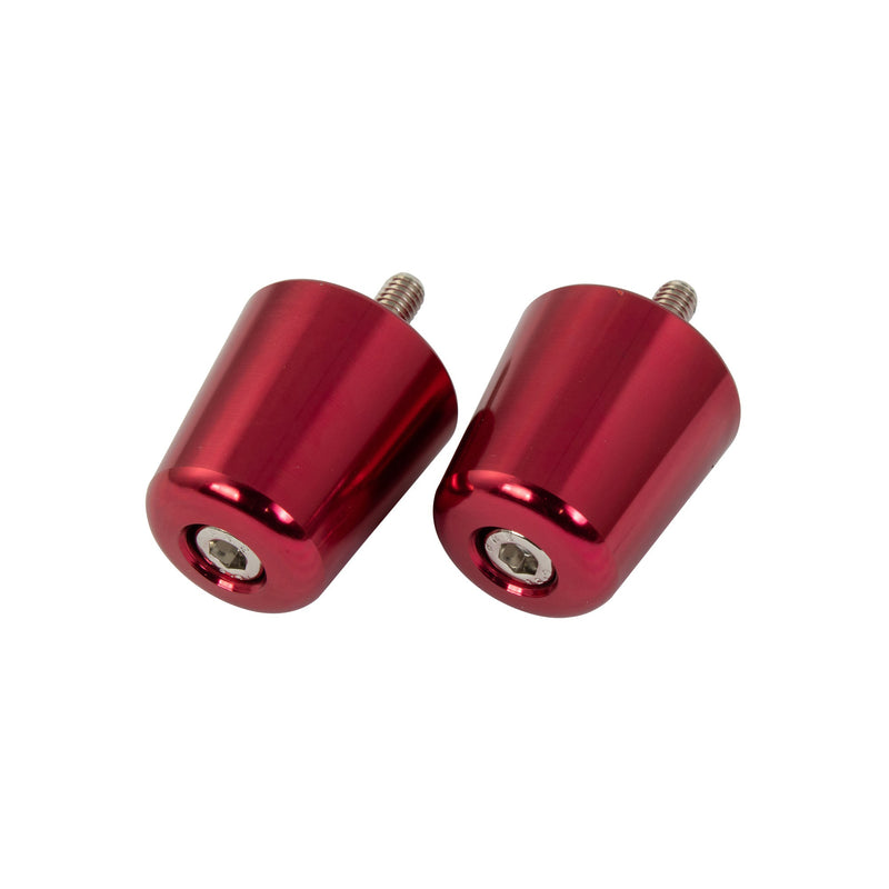 Bike It Alloy Suzuki Flush Type Red Bar End Weights