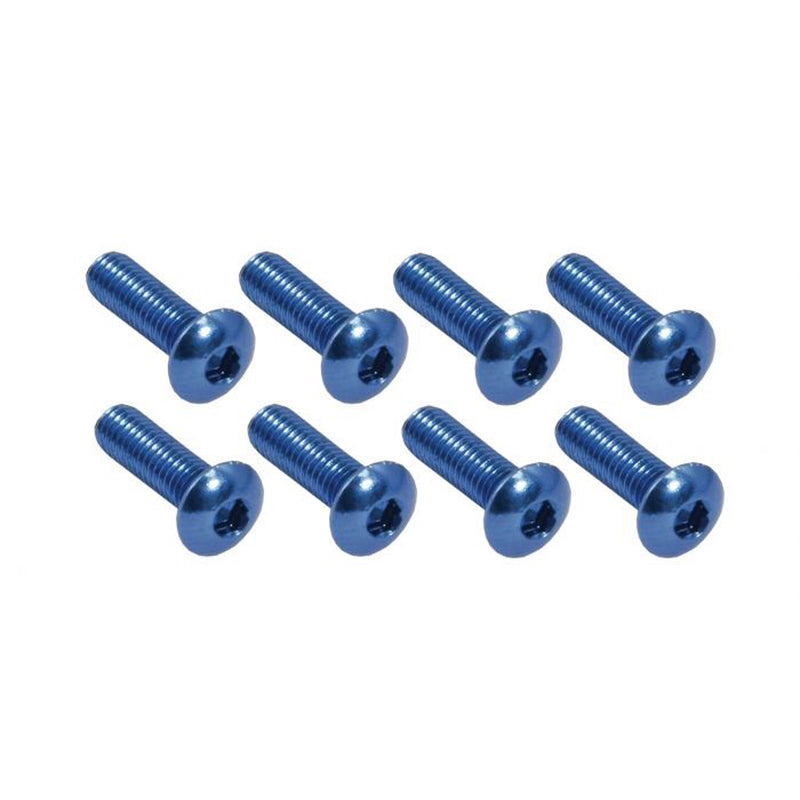 Bike It Screen Bolts Blue 8 Piece Pack