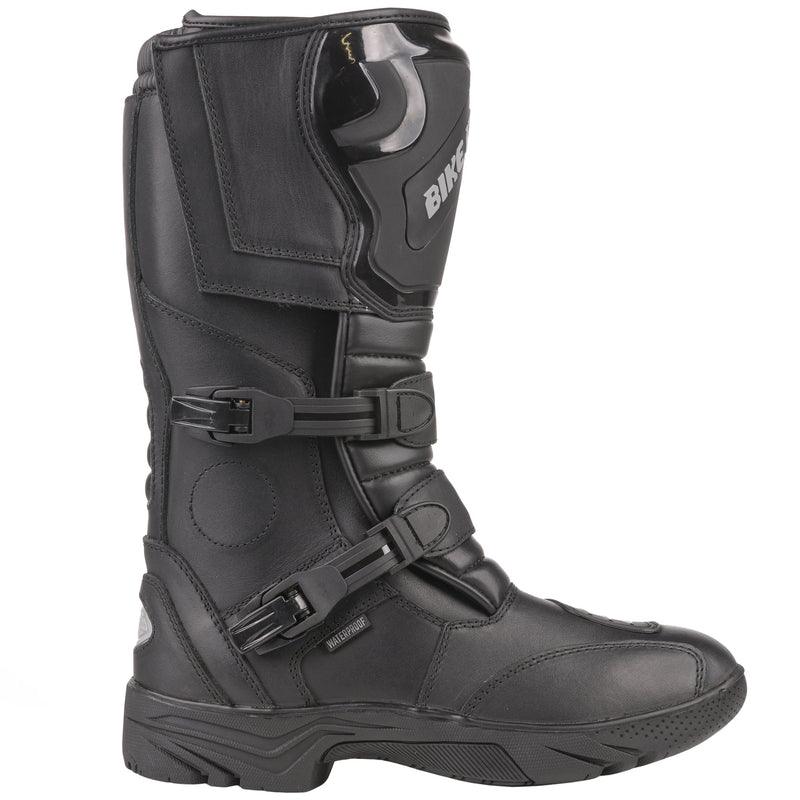 Bike It 'Triple-Black' Motorcycle Motorbike Adventure Boot - Black