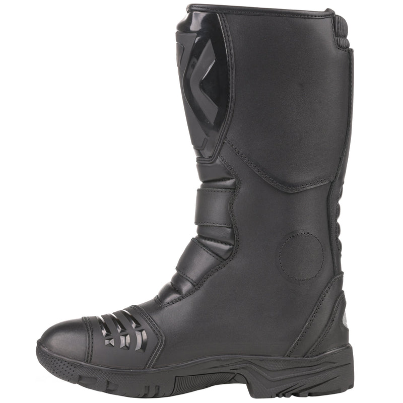 Bike It 'Triple-Black' Motorcycle Motorbike Adventure Boot - Black