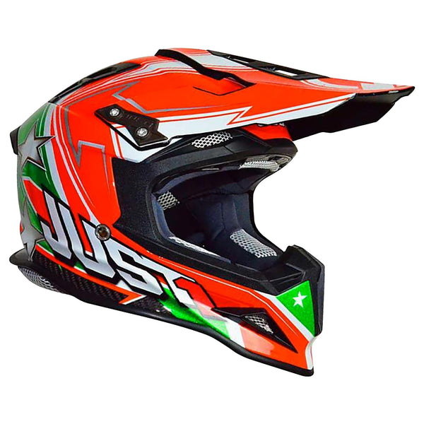 Just1 J12 Carbon Adults MX Helmet Aster Italy