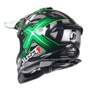 Just1 J12 Carbon Adults MX Helmet Mister X Carbon Green