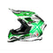 Just1 J12 Mister X Carbon Adults MX Helmet Green