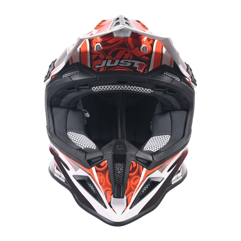 Just1 J12 Carbon Adults MX Helmet Mister X Red