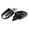 BikeTek MX Forged Wide Platform Footpegs Honda Black #11BLK