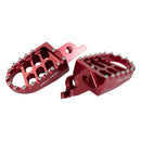 BikeTek MX Forged Wide Platform Footpegs Honda Red