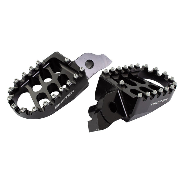 BikeTek MX Forged Wide Platform Footpegs Suzuki Black #33BLK