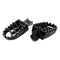 BikeTek MX Forged Wide Platform Footpegs Suzuki Black #55BLK