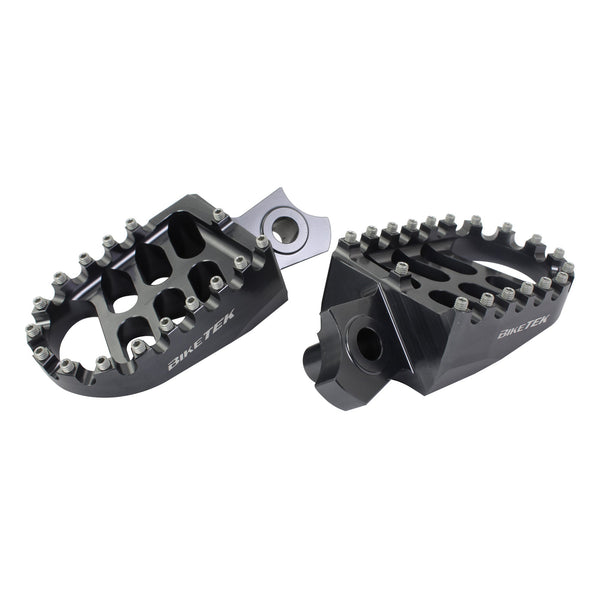 BikeTek MX Forged Wide Platform Footpegs Suzuki Gun Metal #55GM