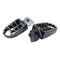 BikeTek MX Forged Wide Platform Footpegs Yamaha Gun Metal #77GM