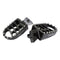 BikeTek MX Forged Wide Platform Footpegs Kawasaki Black #99BLK