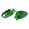 BikeTek MX Forged Wide Platform Footpegs Kawasaki Green #99GN