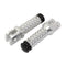 BikeTek Ally Footpegs With Slider (Pair) Honda Front Silver HD11F