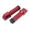 BikeTek Ally Footpegs With Slider (Pair) Honda Rear Red HD11R