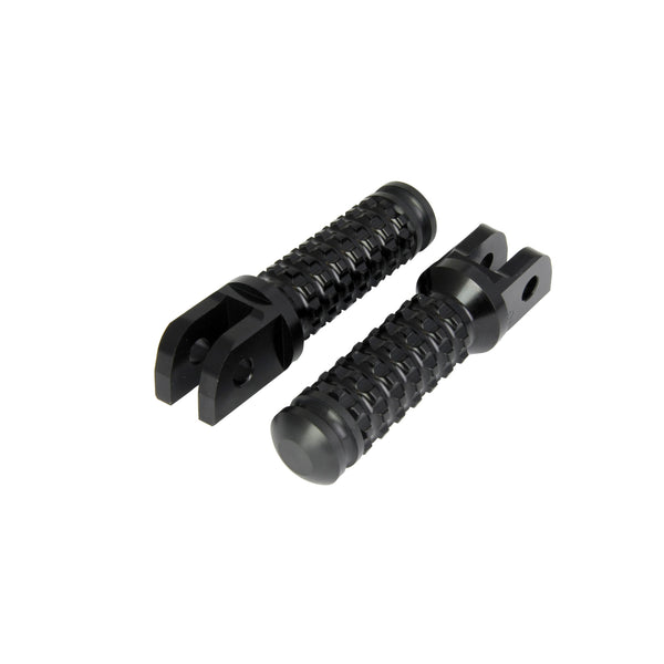 BikeTek Ally Footpegs With Slider (Pair) Kawasaki Front Black KW11F