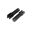 BikeTek Ally Footpegs With Slider (Pair) Kawasaki Front Black KW11F