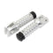 BikeTek Ally Footpegs With Slider (Pair) Kawasaki Front Silver KW11F