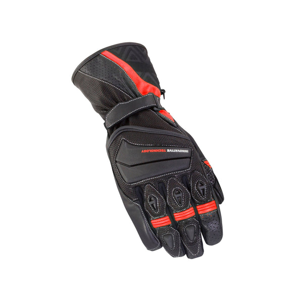 Bike It Spyder Black/Red Summer Road Gloves