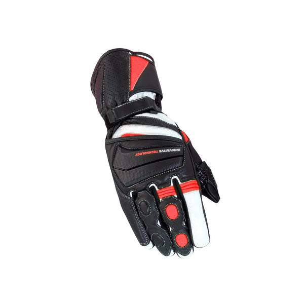 Bike It Crossfire Black/Red Summer Road Gloves