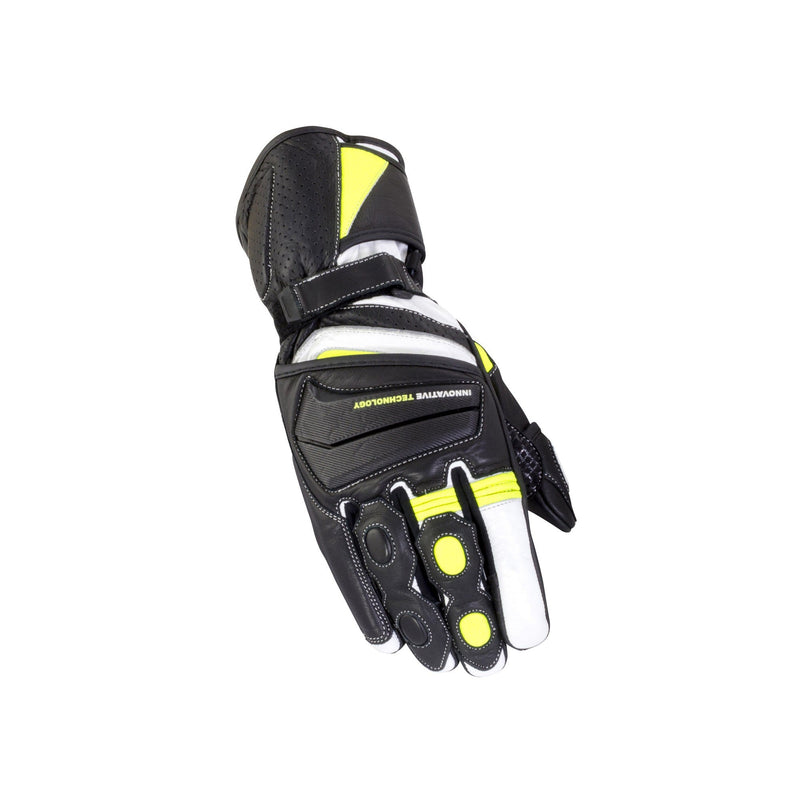 Bike It Crossfire Black/Neon Summer Road Gloves