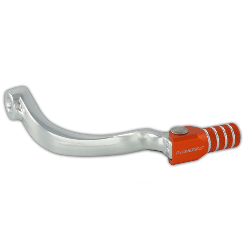 BikeTek MX Alloy Gear Lever With Orange Tip -