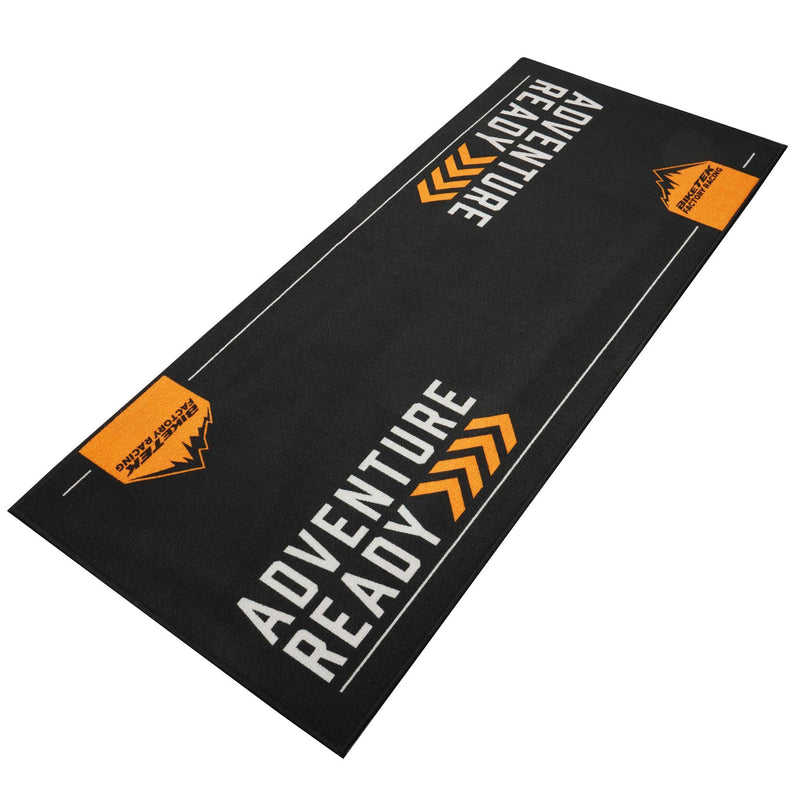 BikeTek Adventure Series Motorcycle Workshop Pit Garage Mat Orange 190 x 80 cm