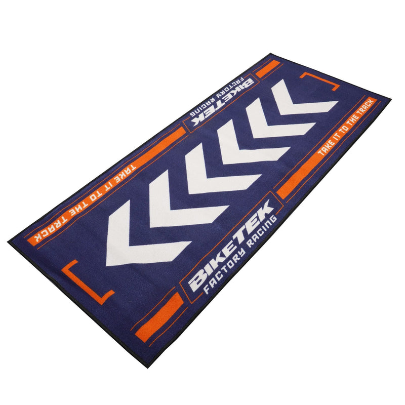 BikeTek Series 7 Motorcycle Workshop Pit Garage Mat Orange 190 x 80 cm