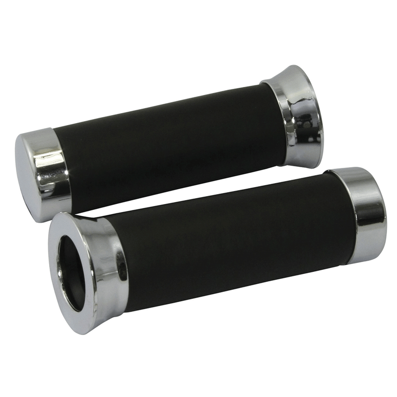Grip Classic Lambretta Foam And Chrome 25mm Left 25mm Right