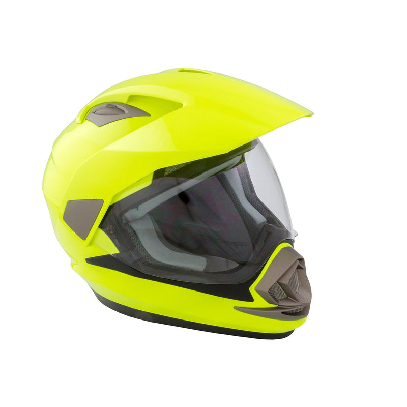 GSB XP-14A ADULT ADVENTURE ROAD HELMET PLAIN FLUORO YELLOW GLOSS