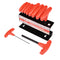 Bike It 10pc T-Handle Hexagon Key Sets With Rack