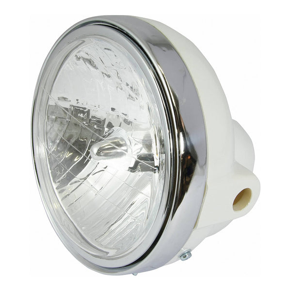 Headlight Universal 7" Round White With Diamond Eye Lens 12 V35W