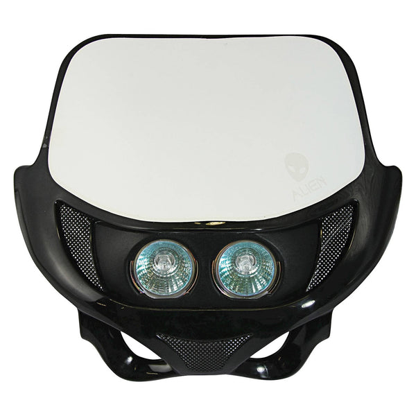 Universal Twin Enduro Headlight Black 12V 35W
