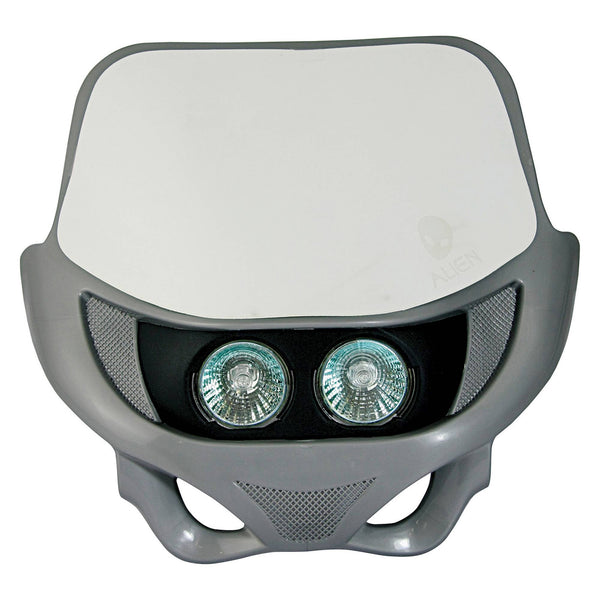 Universal Twin Enduro Headlight Grey 12V 35W