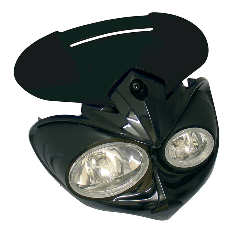 Falcon Fairing Headlight Black/Black H3-12V-55W