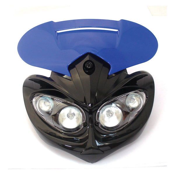 Universal Enduro Rage Headlight Unit Blue 12V 20W