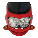 Universal Dash Screen Fairing Headlight Red