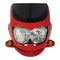 Universal Dash Screen Fairing Headlight Red