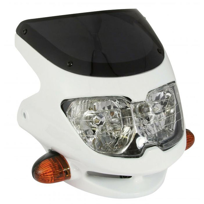 Universal Dash Screen Fairing Headlight White