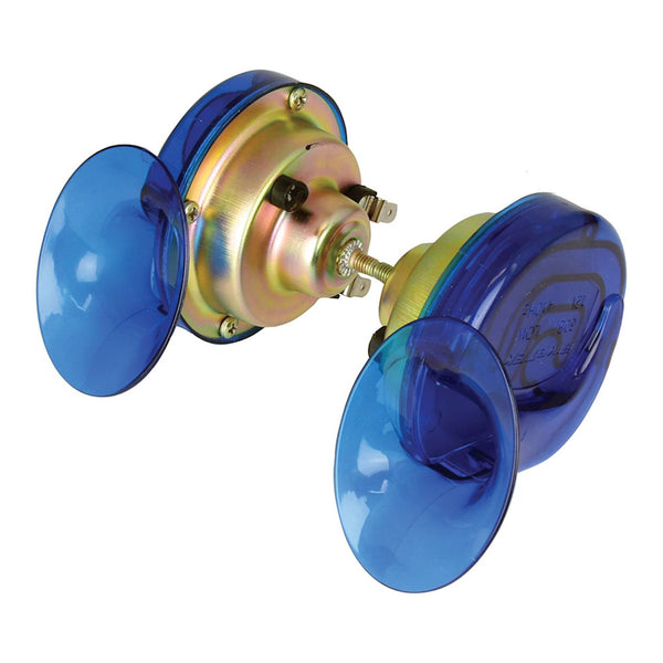 Blue Twin Pack Snail Horn - 12V
