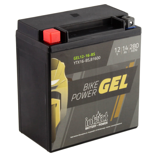 intAct YTX16-BS / 81600 Gel Bike-Power Battery