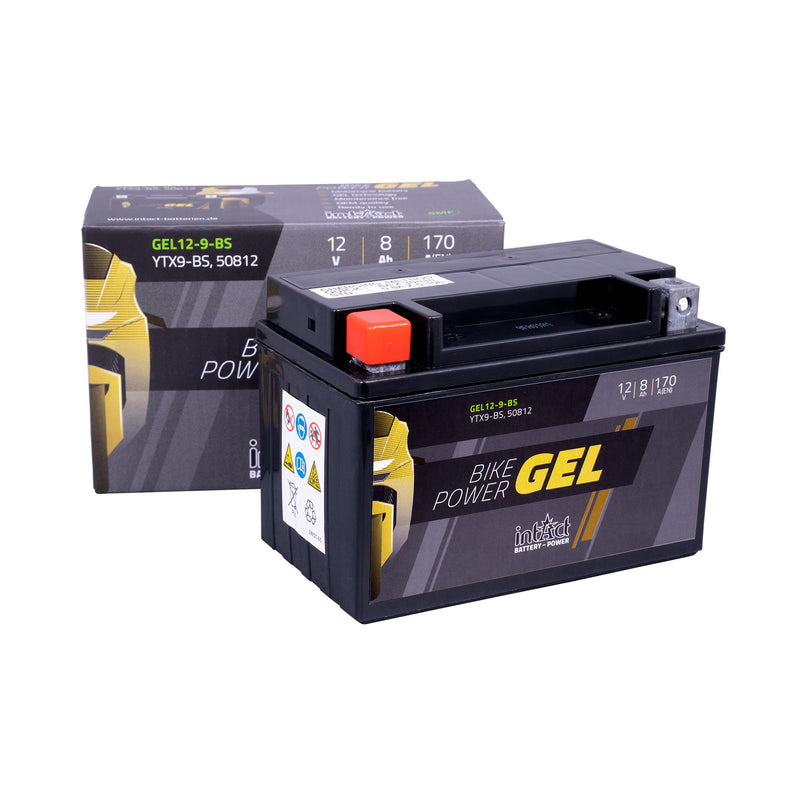 intAct YTX9-BS / 50812 Gel Bike-Power Battery – Biker Parts Direct Ltd
