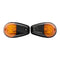 Bike It Original Fairing Indicators With Black Body And Amber Lens