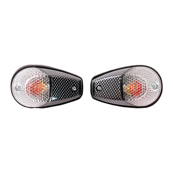 Bike It Original Fairing Indicators With Carbon Body And Clear Lens