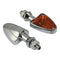 Bike It Shark Head Indicators With Alloy Body And Amber Lens