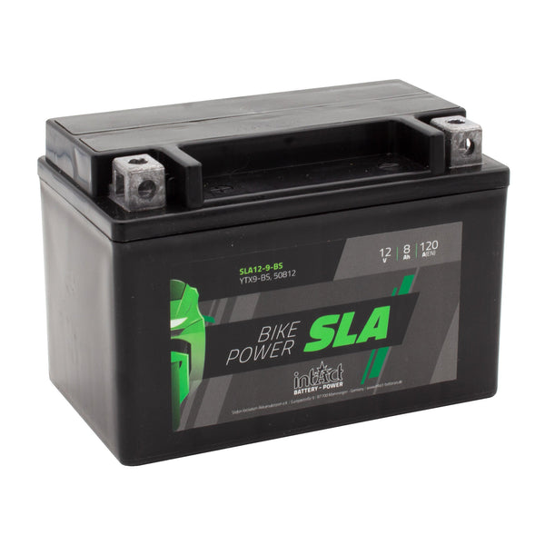 intAct YTX9-BS / 50812 Sealed Activated SLA Bike-Power Battery