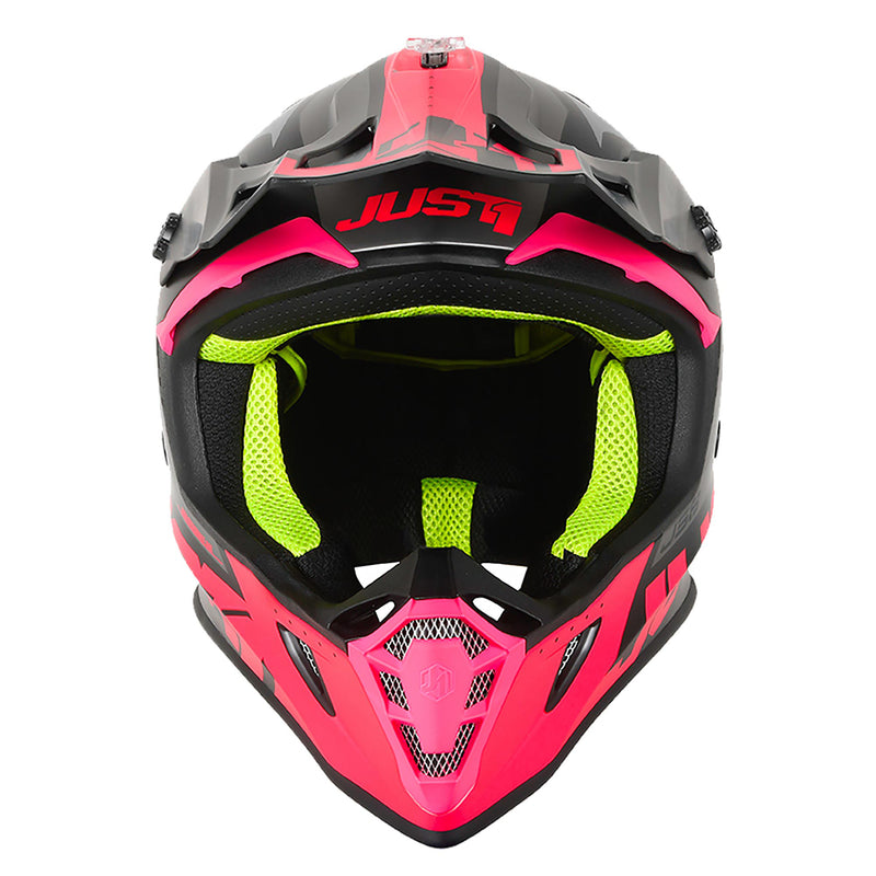 Just1 J38 MX Helmet Blade Fluo Fuchsia/Black Matt – Biker Parts