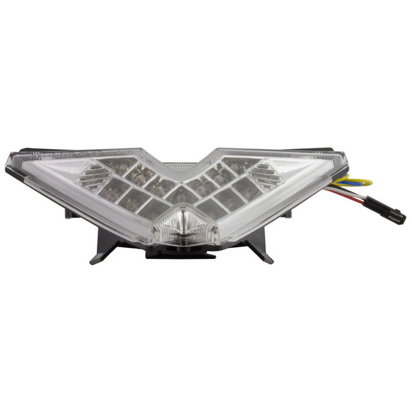 Bike It LED Rear Tail Light With Clear Lens And Integral Indicators - #A005