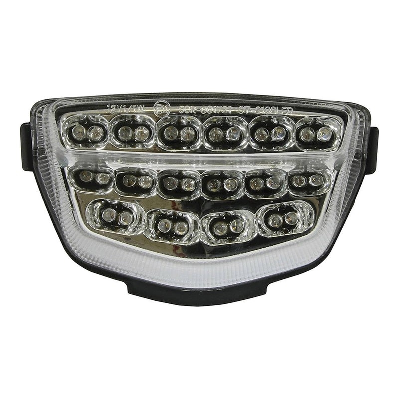 Bike It LED Rear Tail Light With Clear Lens And Integral Indicators -